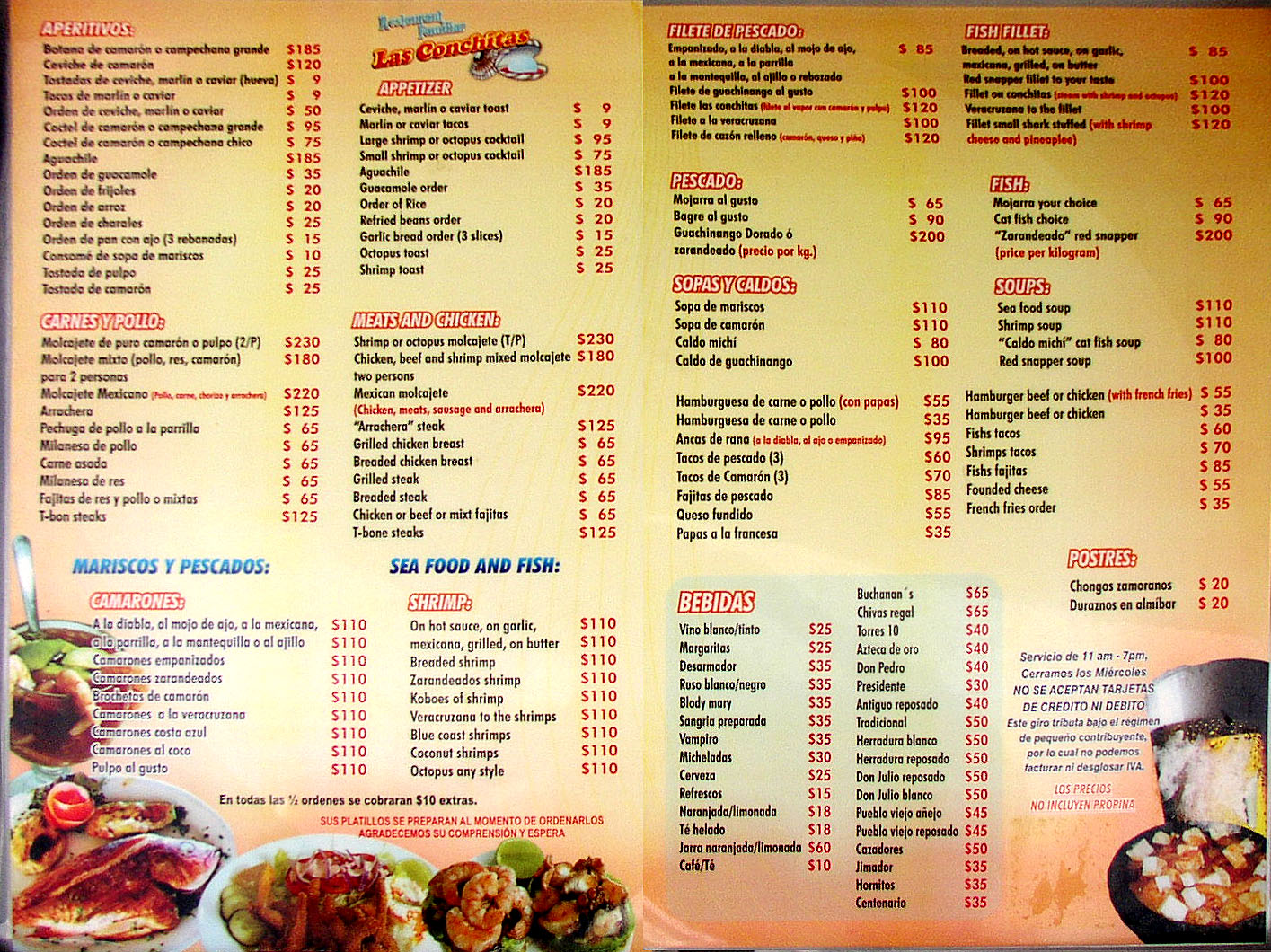 Lake Chapala Mexico Restaurant Menus